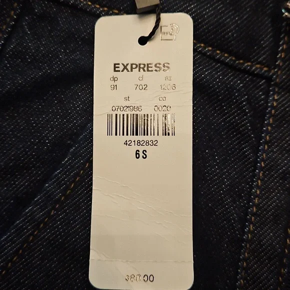 Express High Waisted Rinse Exposed Double Zipper Wide Leg Jeans - Picture 7 of 10